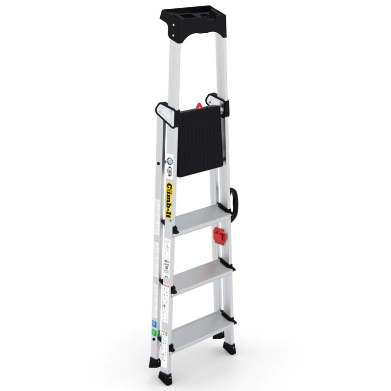 Climb-It Professional Stepladders with Carry Handle  Get Me Packaging   