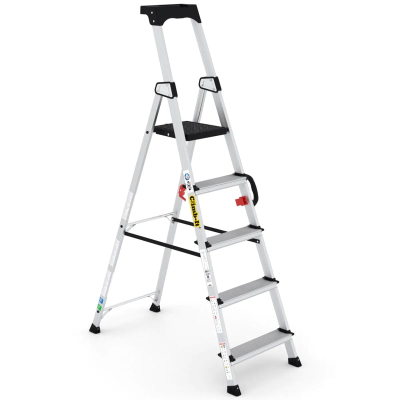 Climb-It Professional Stepladders with Carry Handle  Get Me Packaging   