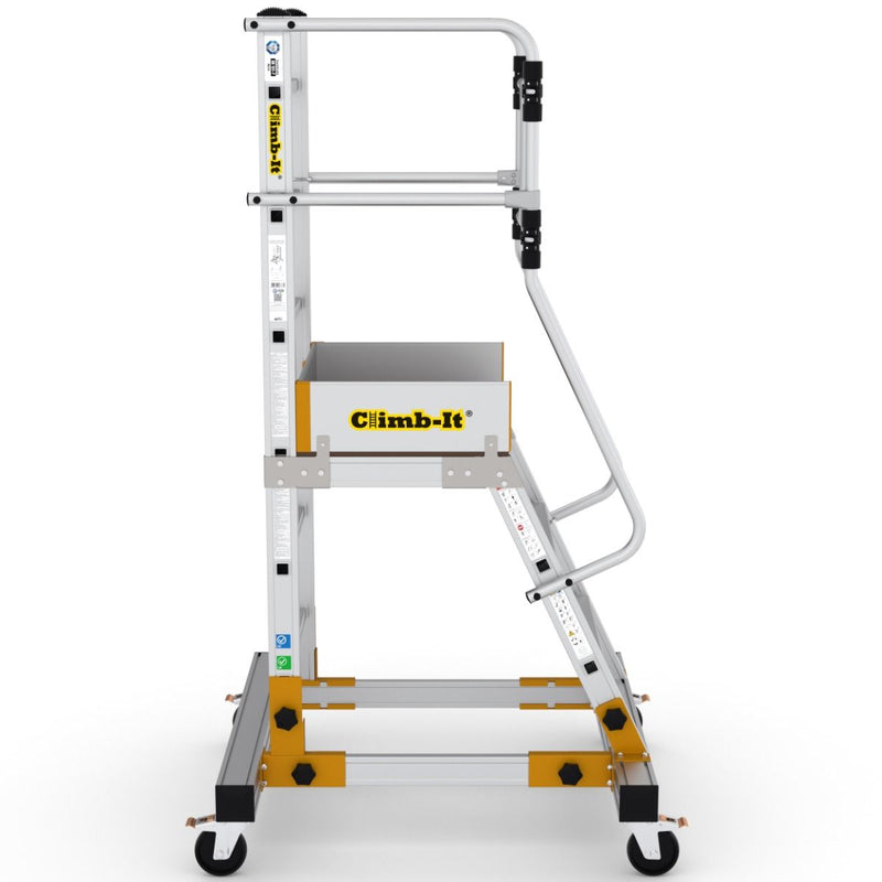 Climb-It Mobile Steps with Safety Gate  Get Me Packaging   