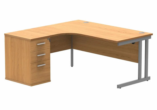 Core Twin Upright Radial Desk  Get Me Packaging   