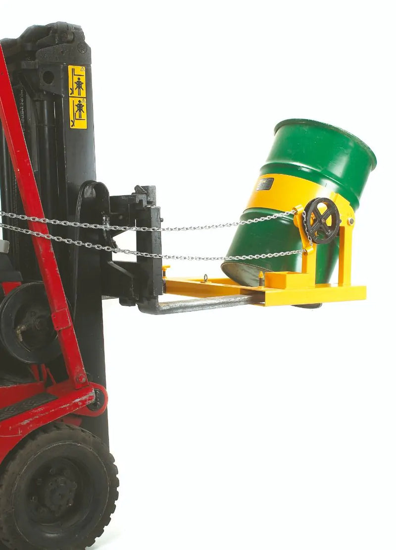 Fork Lift Drum Tilter  Get Me Packaging   