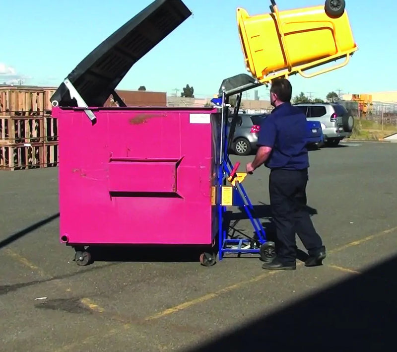 Quick Lift Wheeled Bin Lifter  Get Me Packaging   