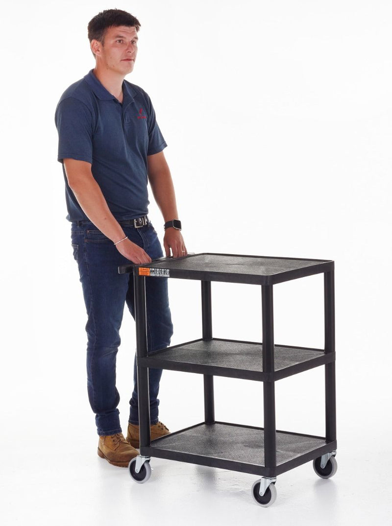 Proplaz Superstrength Plastic Multi-Purpose Trolleys - Shelves  Get Me Packaging   