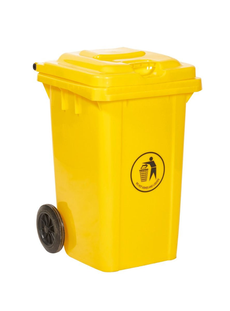 Wheeled Bin - 80 Litre  Get Me Packaging Yellow  