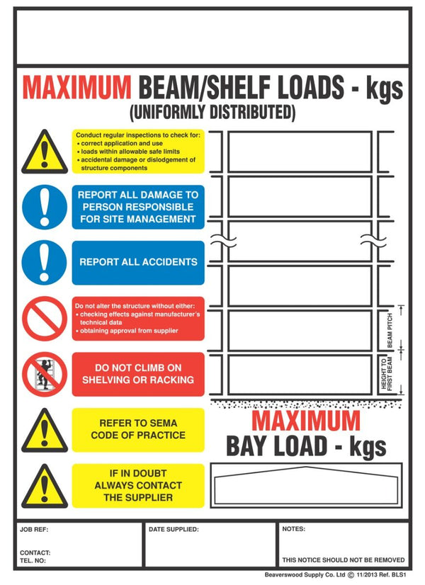 Weight Load Notices  Get Me Packaging   