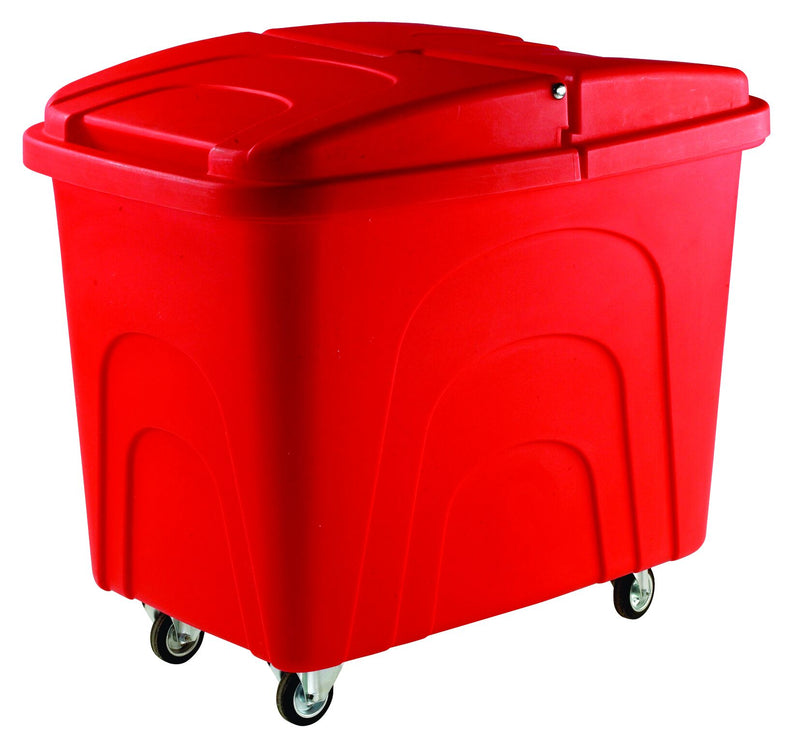 600L Robust Rim Trucks  Get Me Packaging Red Container with removable Half Hinged Lid 