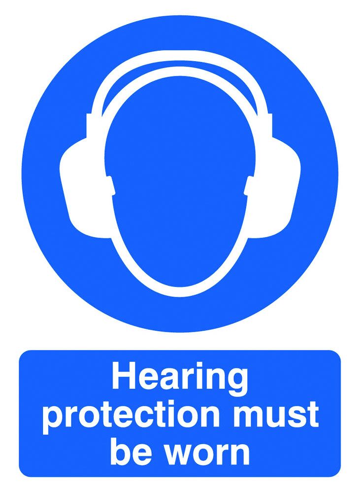 Mandatory Signs  Get Me Packaging Hearing Protection Must Be Worn 1mm Rigid Plastic 210 x 148