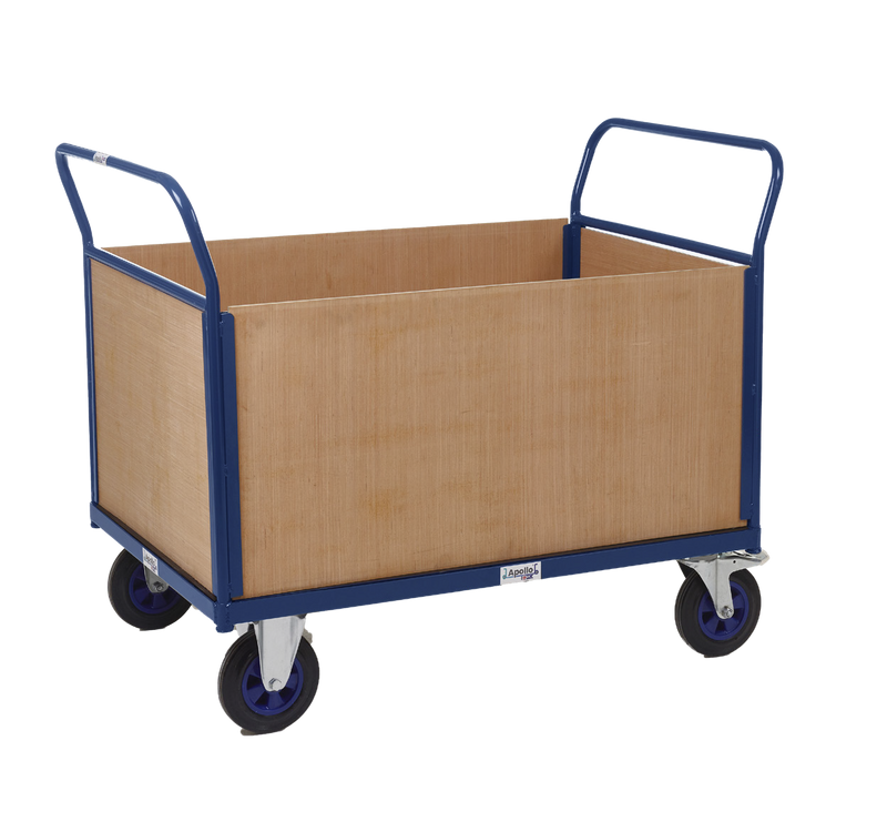 Apollo UK Platform Trucks - Timber Ends & Sides  Get Me Packaging 1000 x 700 Double Timber End & 2 Timber Sides Blue