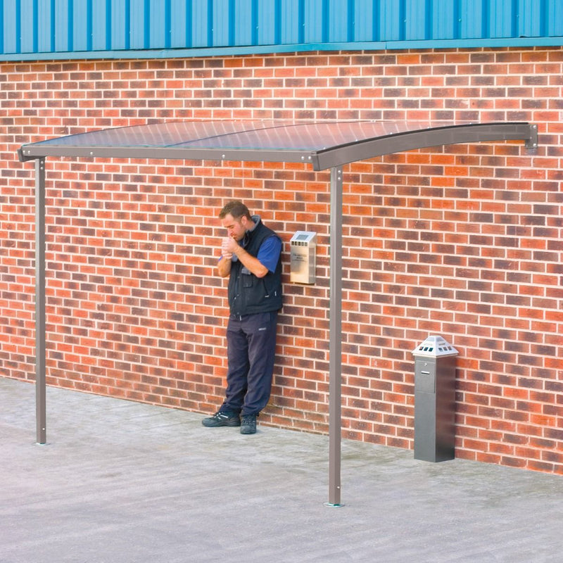 Wall Mounted Shelters  Get Me Packaging Light Grey  