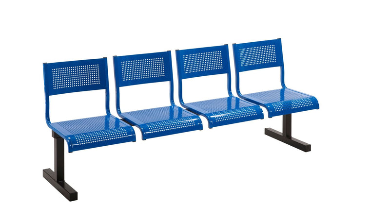 Beam Benches with Steel Seats  Get Me Packaging 5 Blue 