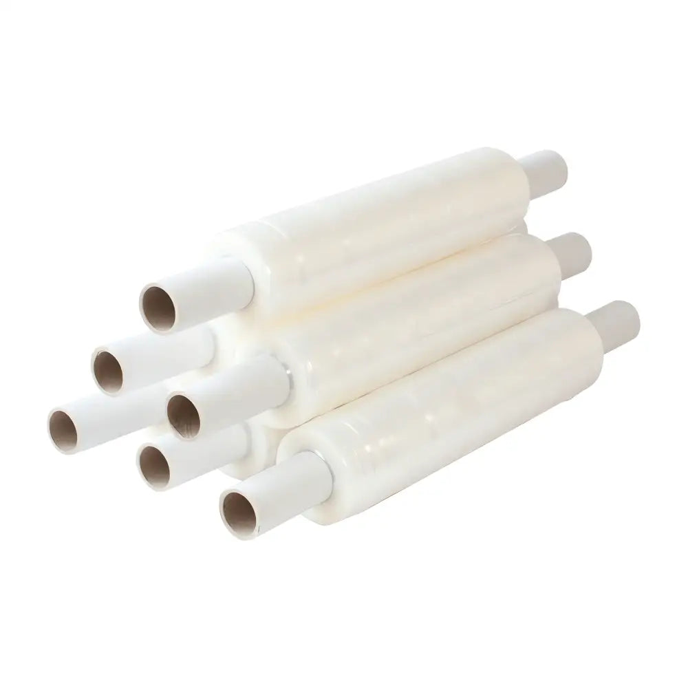 Medium duty 400mm x 300m clear cast pallet stretch wrap film ext. Core (box of 6)