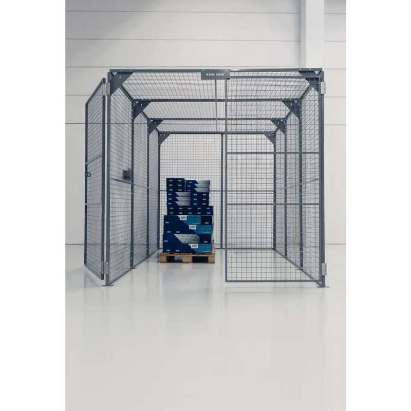 Mesh Storage Cages Get Me Packaging Grey Ral 7037 2230 x 1200 x 1200