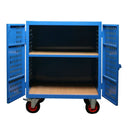 Mobile storage vault cabinets