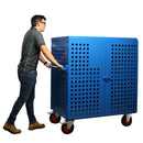 Mobile storage vault cabinets