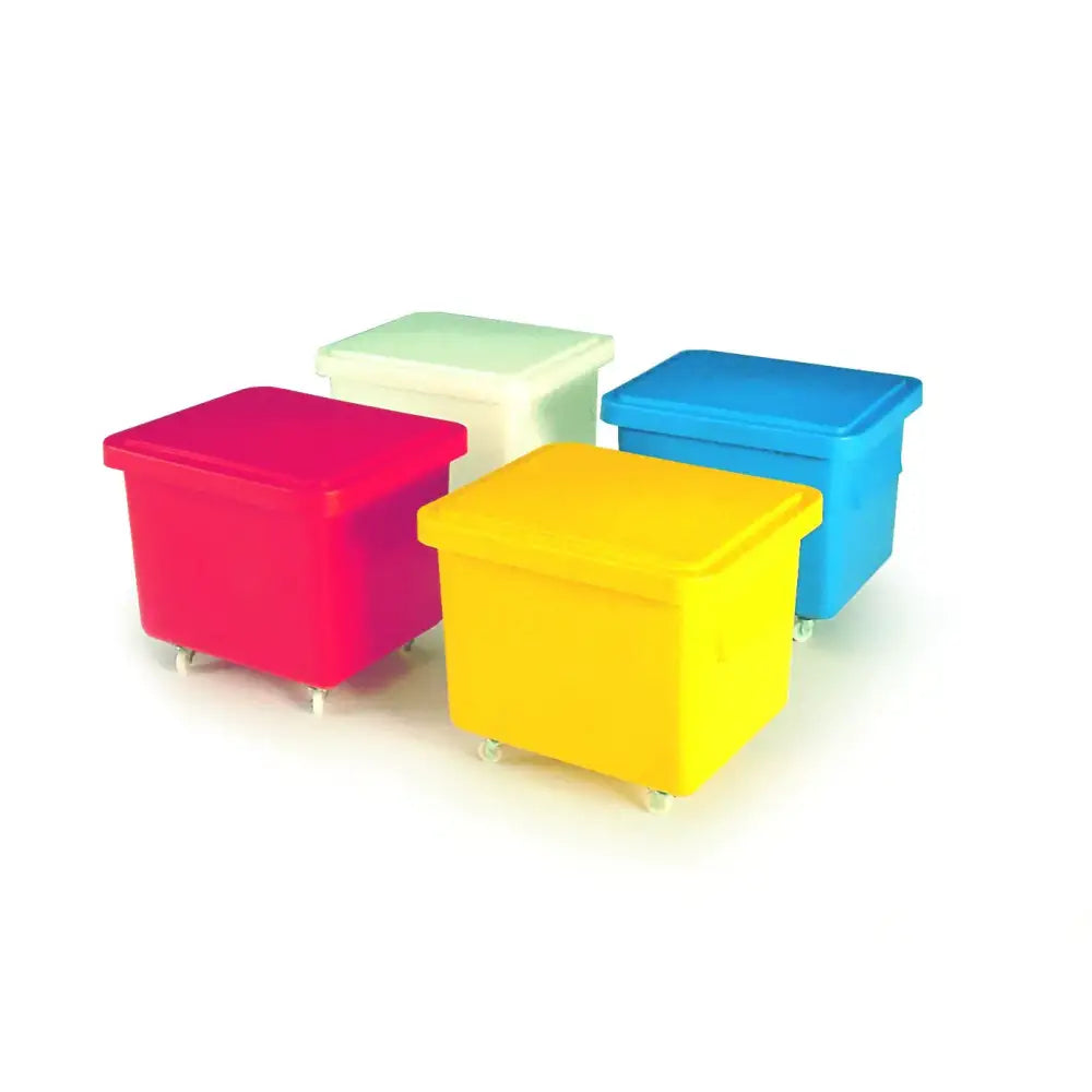Nesting mobile container with lid