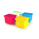 Nesting mobile container with lid