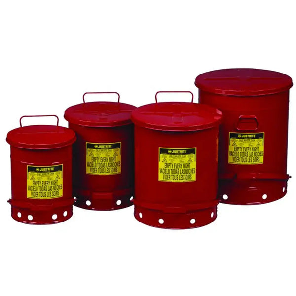 Oily waste cans