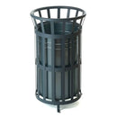 Outdoor open top steel bins