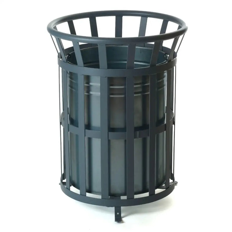 Outdoor open top steel bins