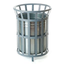 Outdoor open top steel bins