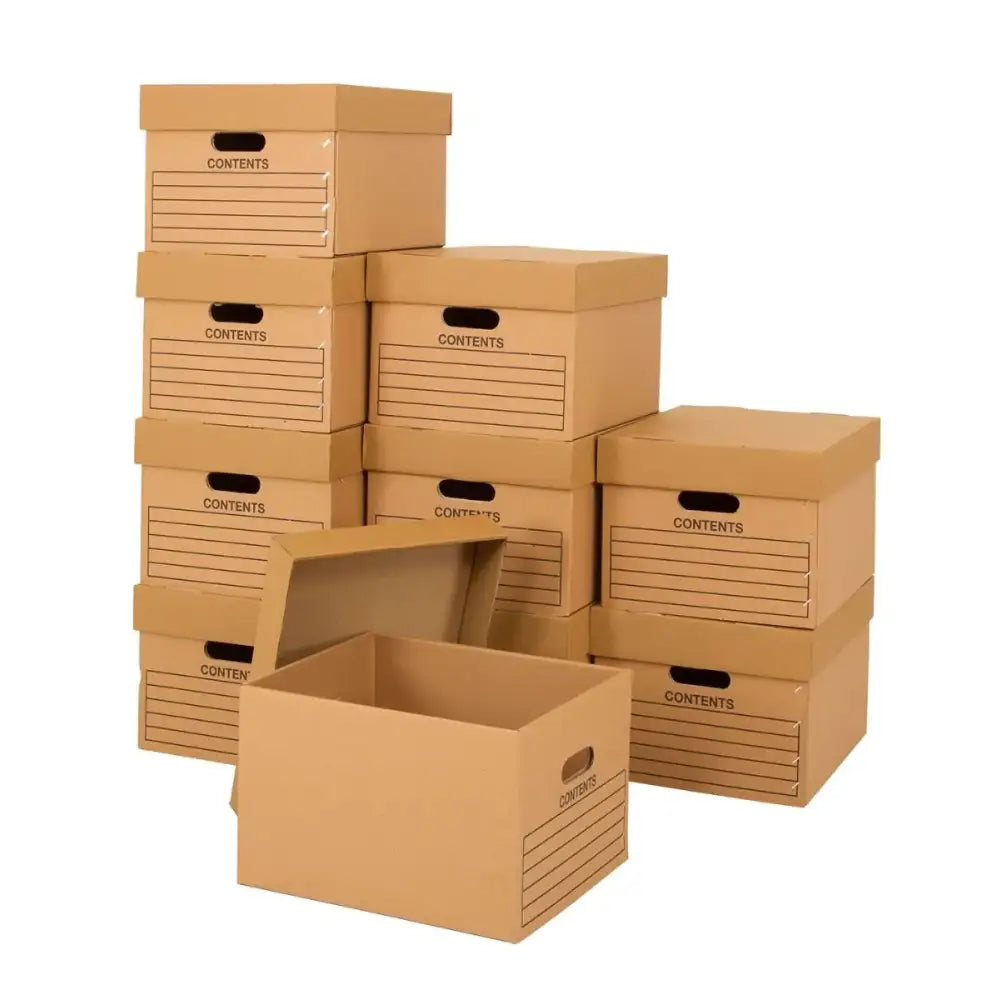 Pack of 10 archive boxes