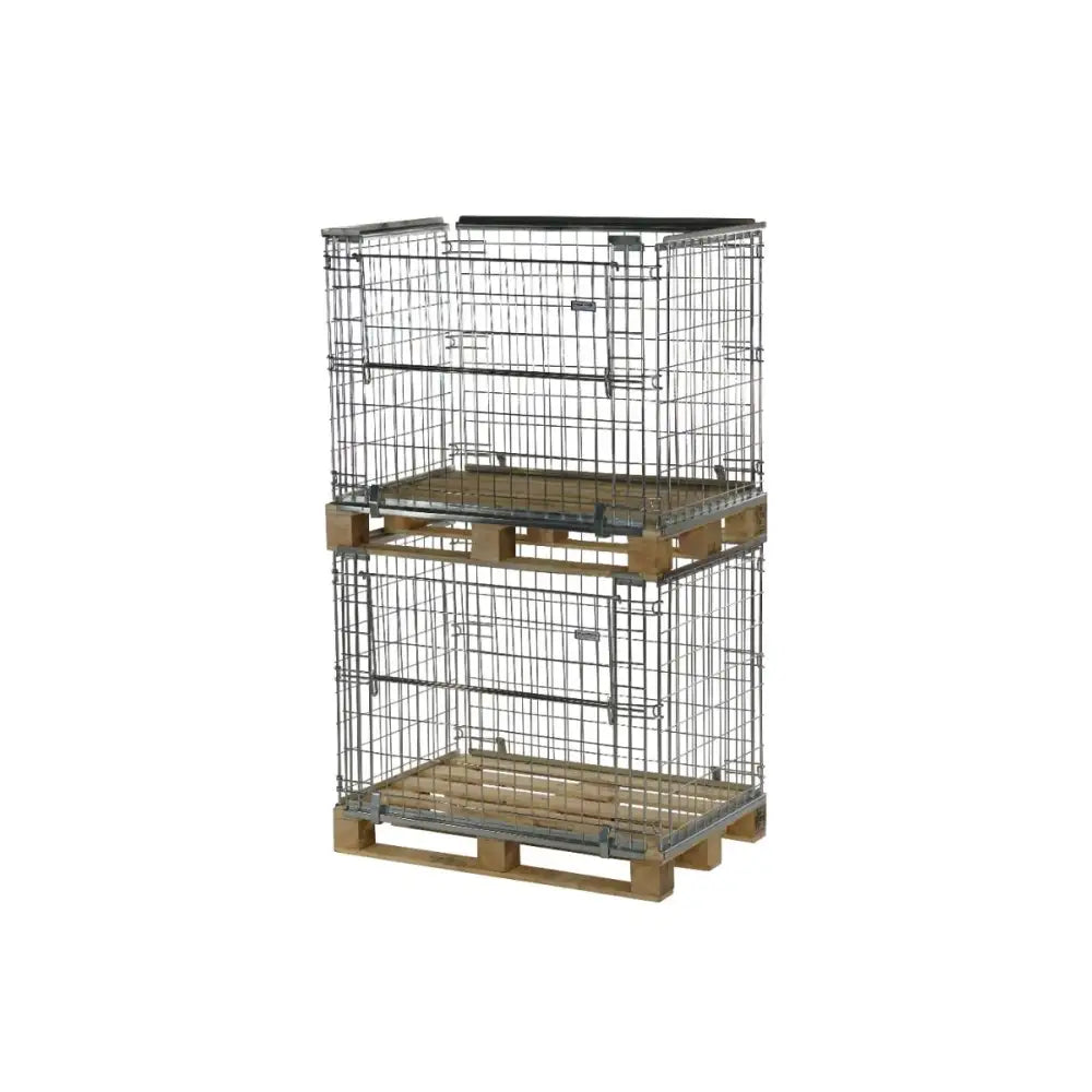 Pallet retention cages
