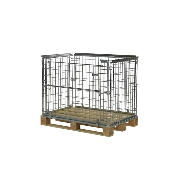 Pallet retention cages
