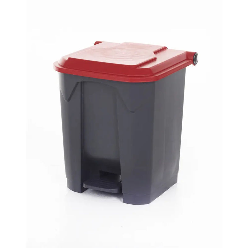 Pedal bins with coloured lids