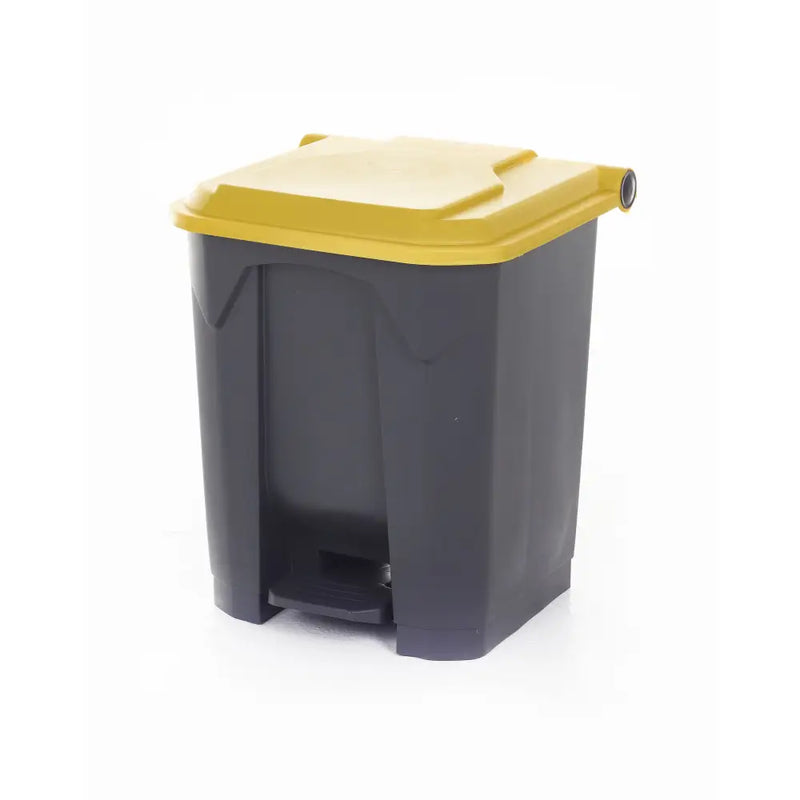 Pedal bins with coloured lids