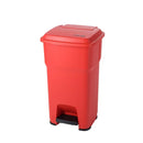 Pedal bins with soft closing lids