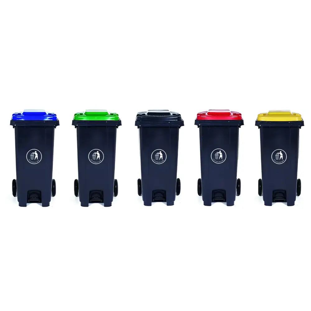Pedal wheeled bins