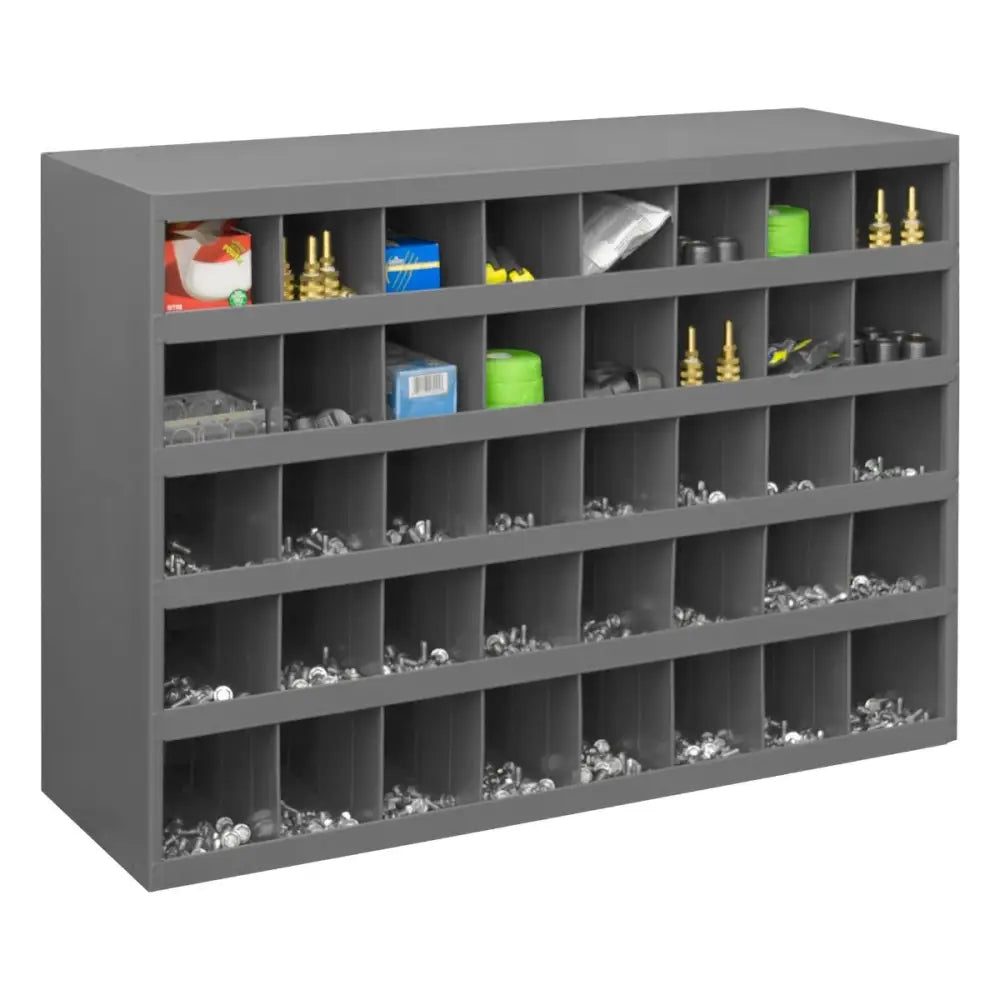 Pigeon hole storage bins