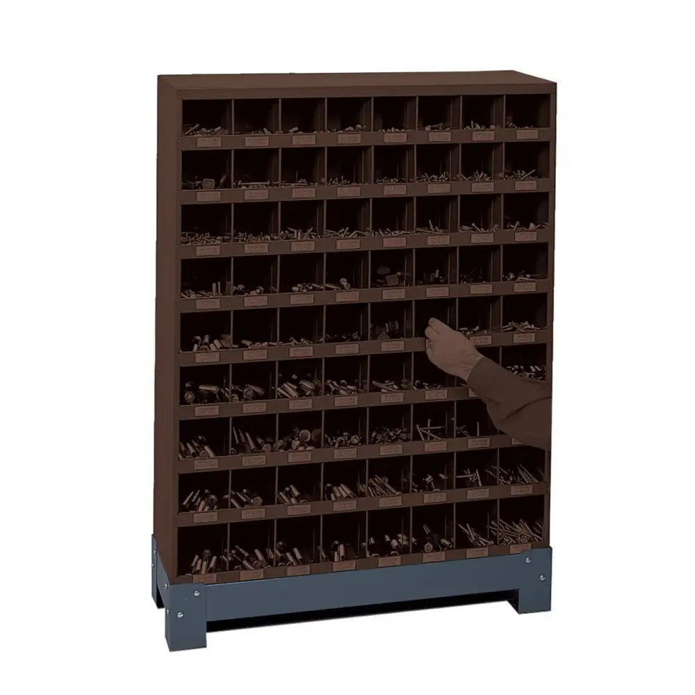 Pigeon hole storage bins