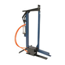 Pneumatic treadle stapler for cardboard box bottoms