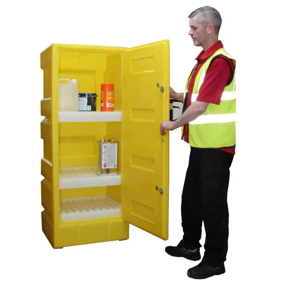 Polyethylene storage cabinets