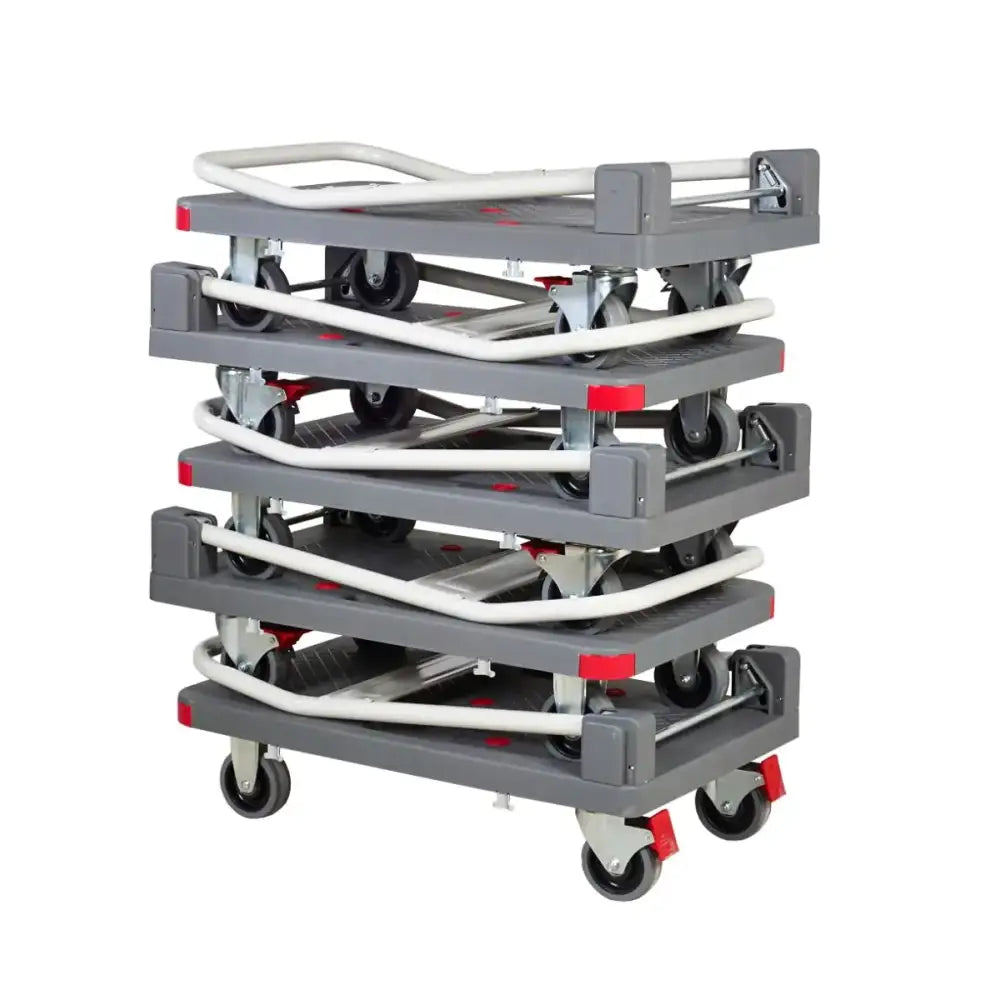 Pro-dek heavy duty platform trolleys with quiet castors