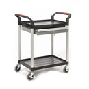 Proplaz shelf trolley - steel drawers