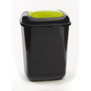 Push spring lid bins