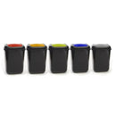Push spring lid bins