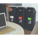 Recycling bins - set of 3