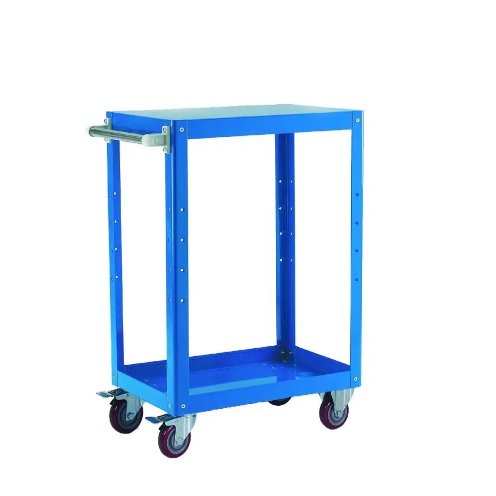 Reversible tray and shelf trolleys