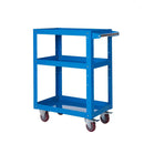 Reversible tray and shelf trolleys