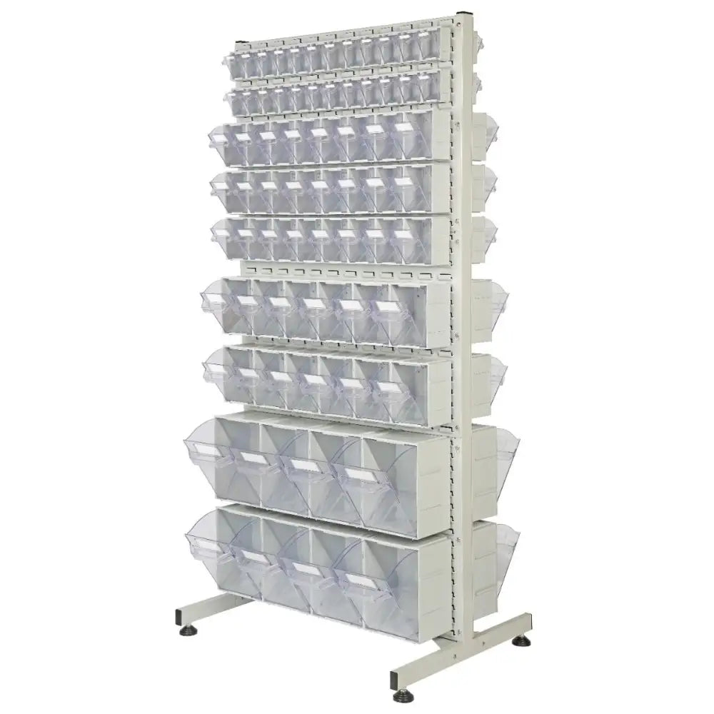 Rhino tilt bin double sided stands