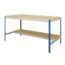 Rivet half undershelf workbenches