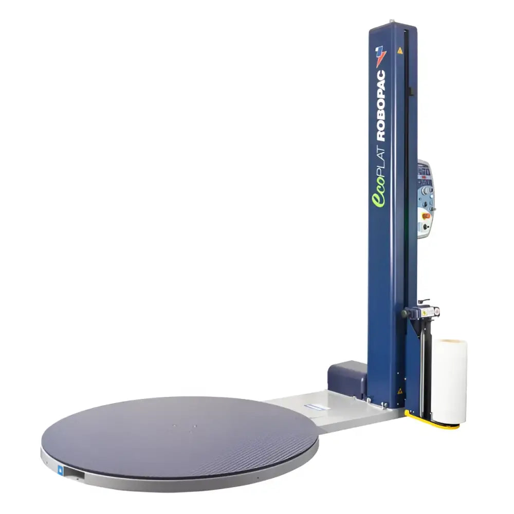 Robopac ecoplat plus base semi-automatic pallet wrapping machine