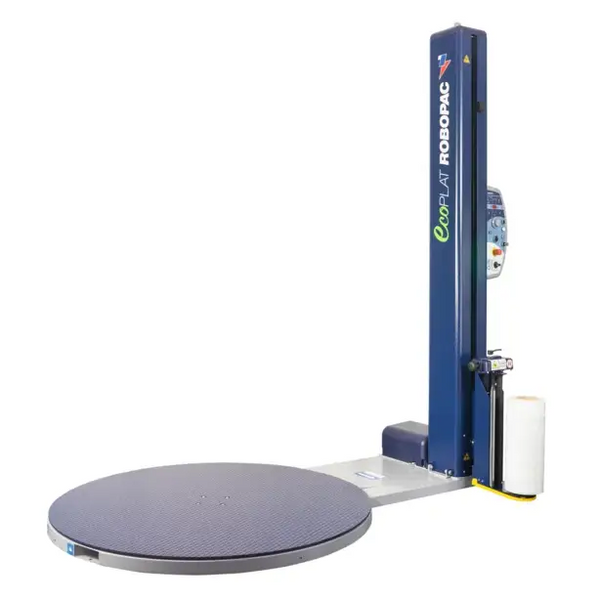 Robopac ecoplat plus base semi-automatic pallet wrapping machine