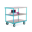 Shelf trucks with push handle