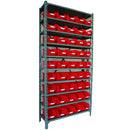 Shelf units with robust bins