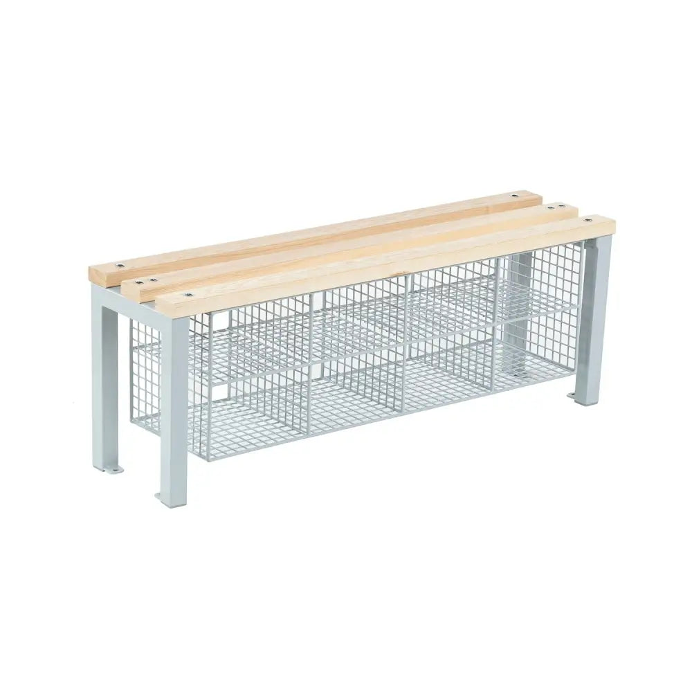 Shoe baskets & shelves for cloakroom equipment