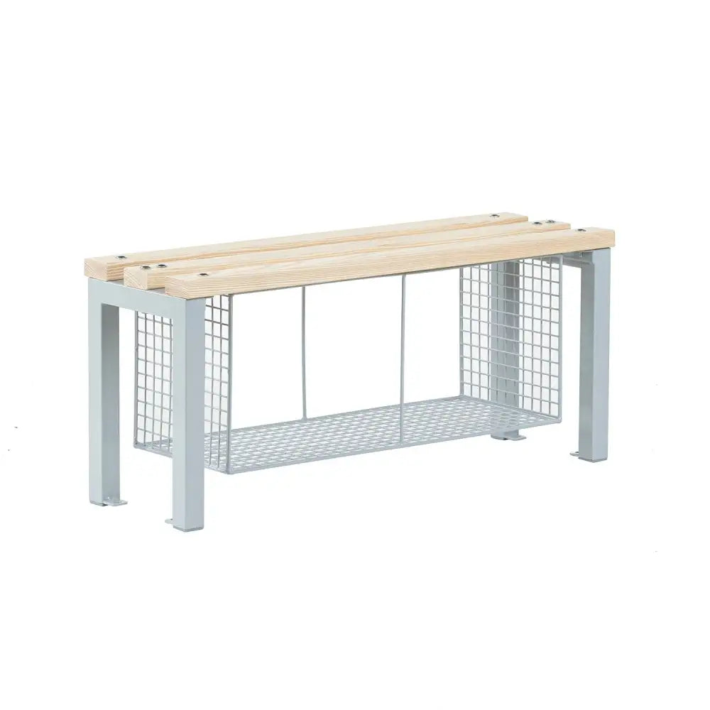 Shoe baskets & shelves for cloakroom equipment